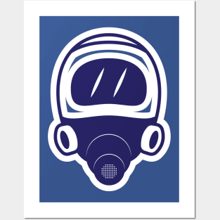 Full Face Gas Mask Sticker vector illustration. People safety objects icon concept. Full face respirator mask for smoke protection sticker design logo. Posters and Art